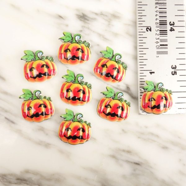 20x20 Jack-o-lantern Cabochon-10pcs