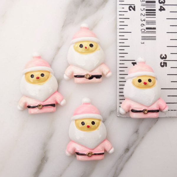 22x27 Pink Santa Cabochon-10pcs